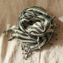 Load image into Gallery viewer, Fatima Hand-loomed Raw Cotton Scarf