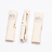Load image into Gallery viewer, Portable Bamboo STRW Cutlery Set