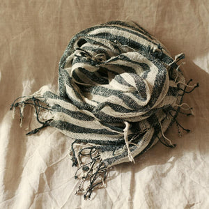 Fatima Hand-loomed Raw Cotton Scarf