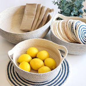 Amari Fruit Bowl - Blue